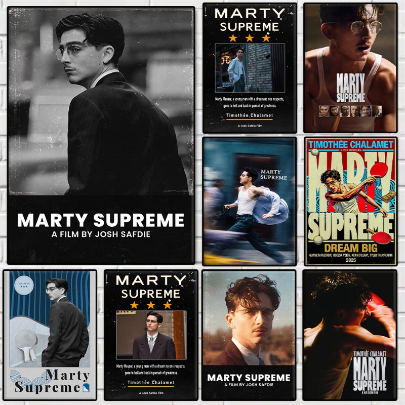 Table Tennis Marty Supreme - Marty Supreme Tafeltennis Sport Filmposter Prints