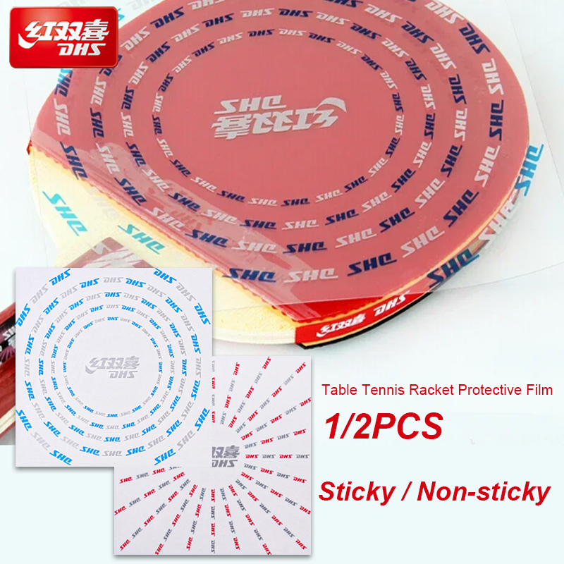 Table Tennis Edge - 1/2PCS DHS Tafeltennis Racket Beschermfolie Sticky
