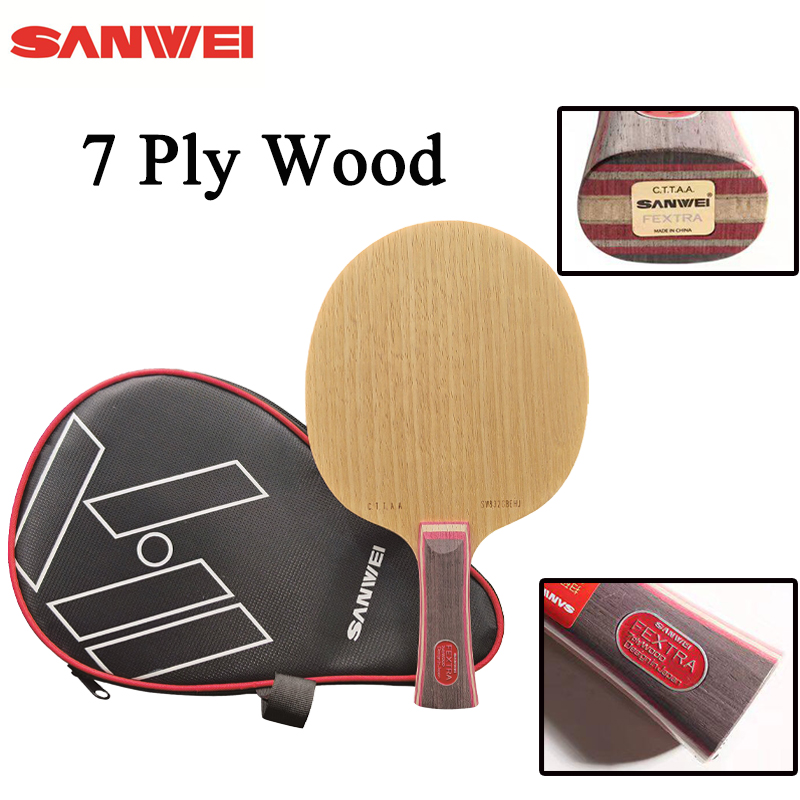 Table Tennis Racket - Nieuw SANWEI FEXTRA 7 Tafeltennisbat 7-laags