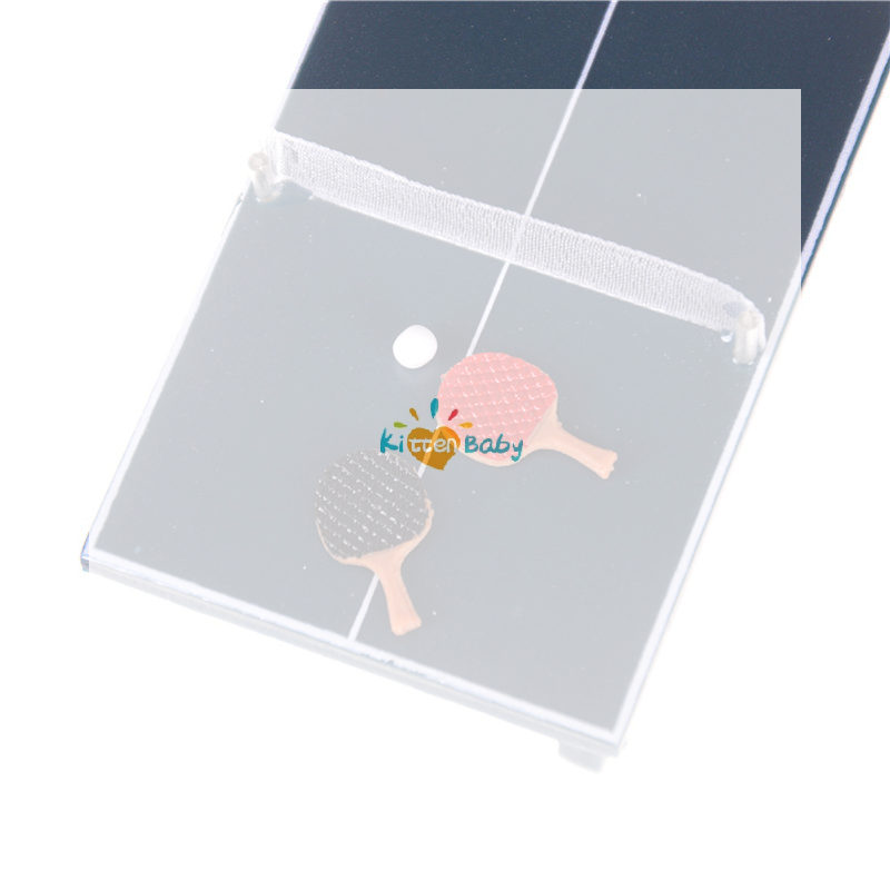 Table Tennis Information - 1/12 Poppenhuis Miniaturen Meubels Tennistafel Bat