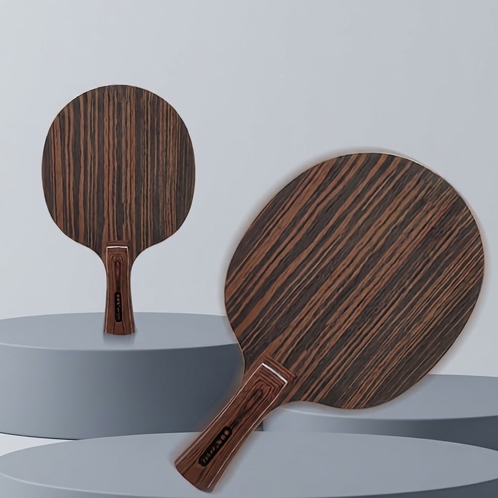 Table Tennis Racket - Ebony tafeltennisbat, snel aanvalsontwerp, 5 hout