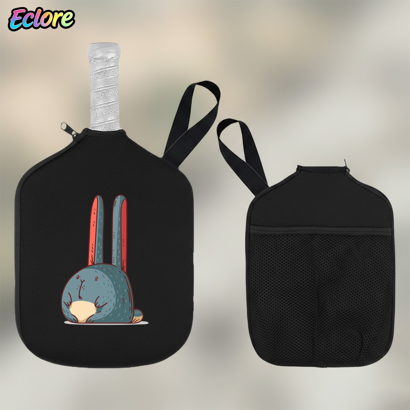 Table Tennis Racket - Schattige konijnen-pickleball-paddle tas, duurzame cartoon racket