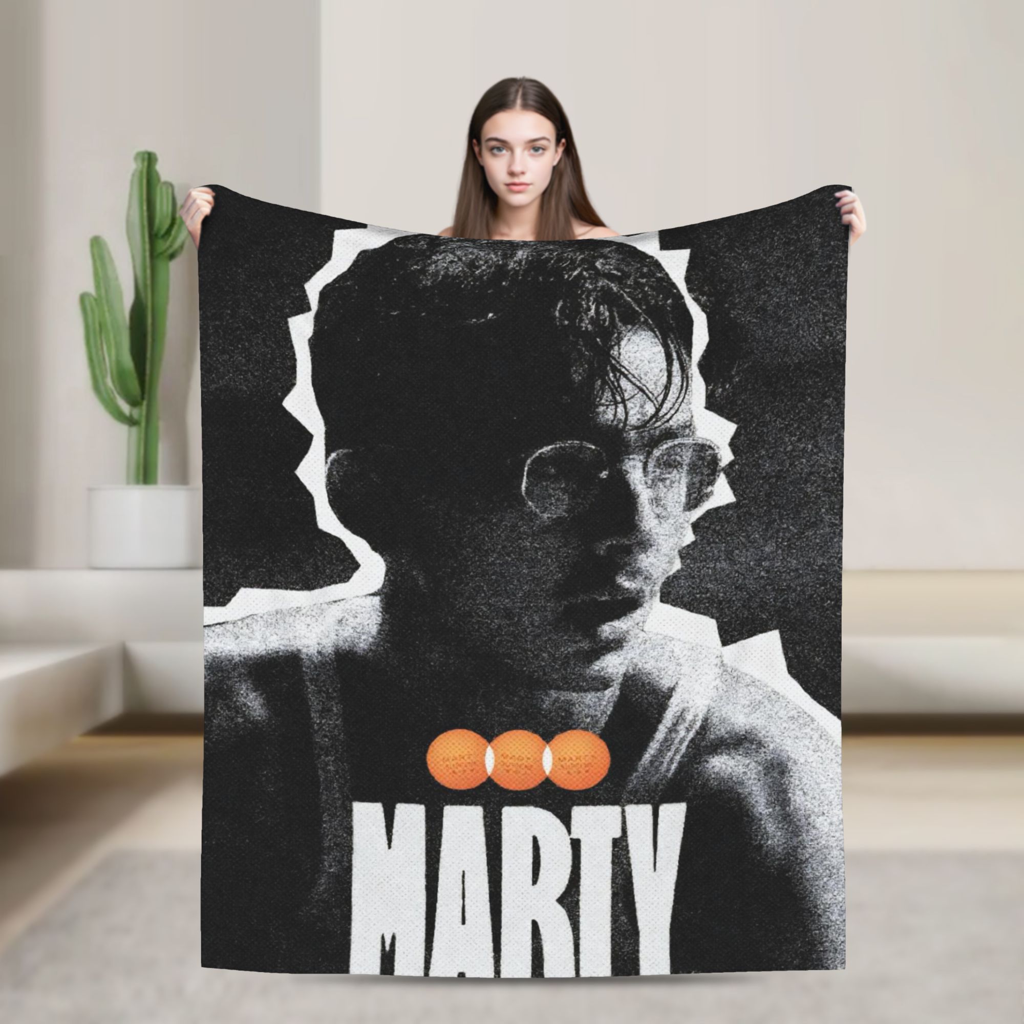 Table Tennis Marty Supreme - Marty Supreme Movie-dekens Tafeltennis Fleece Nieuwigheid