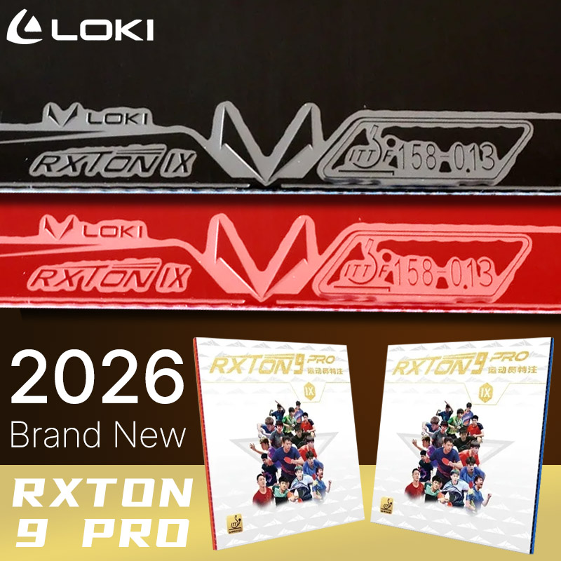Table Tennis Equipment - LOKI RXTON 9 PRO Tafeltennisrubber Speciaal