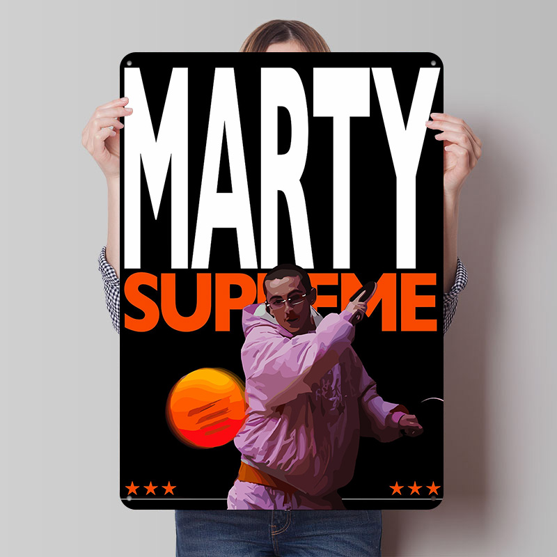 Table Tennis Marty Supreme - Marty Supreme Tafeltennis Kunst Tinplate Poster