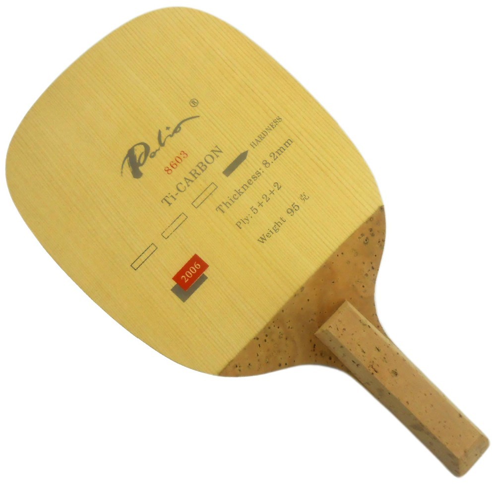 Table Tennis In Japanese - Palio 8603 Carbon Titanium Tafeltennisblad Racket