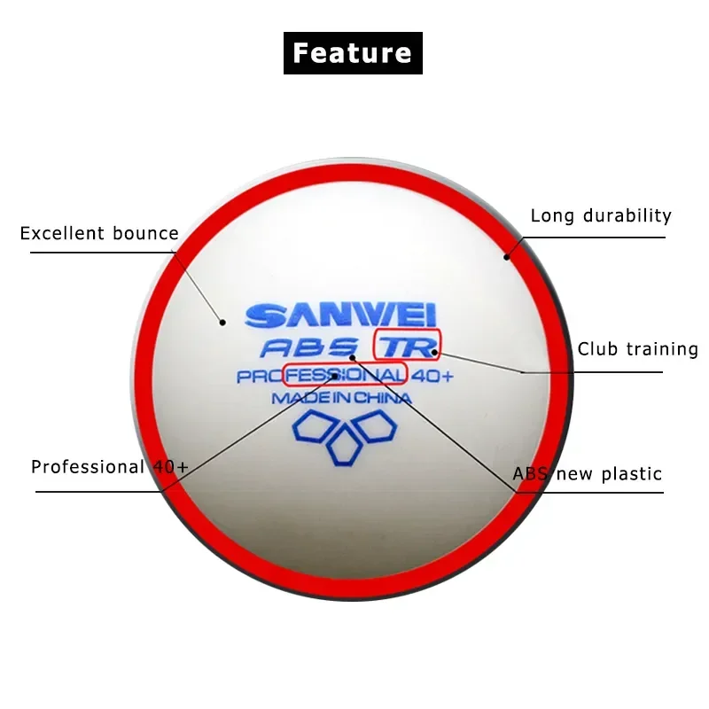 SANWEI-ABS TR 3-sterren tafelt - Table Tennis Livescore recensie en prijs