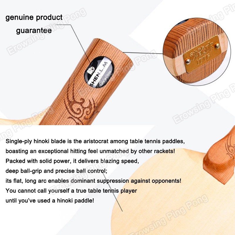 1-Ply Hinoki Tafeltennis Blade - Table Tennis Racket recensie en prijs