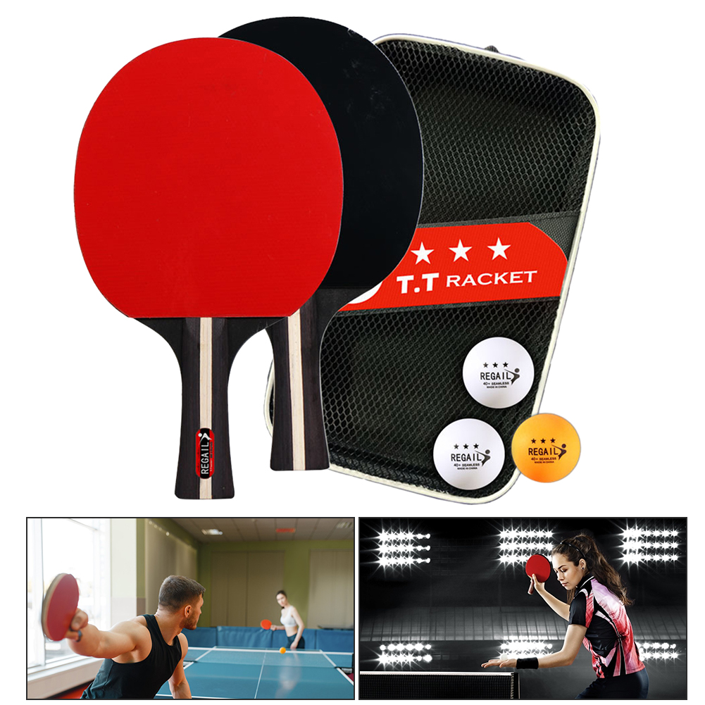 Tafeltennisracket 2 Rackets En - Table Tennis Livescore recensie en prijs